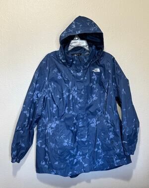 Women’s North Face Resolve Plus Jacket Coat Rain Dryvent, Size 2X 2XL